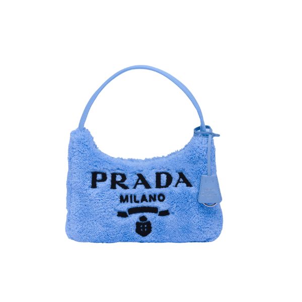 PR RE-EDITION 2000 TERRY MINI BAG BLUE 23CM 1NE515 2DXO F0D4O