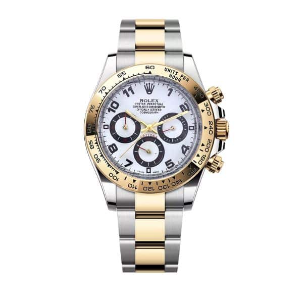 ROLEX OYSTER PERPETUAL COSMOGRAPH DAYTONA IN SILVER AND GOLD 40MM