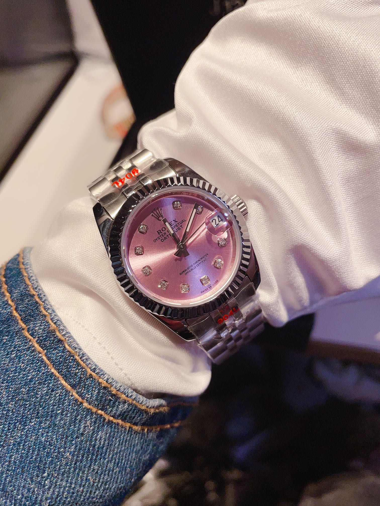 ROLEX DATEJUST PINK DAIL 31MM 278384RBR 0036