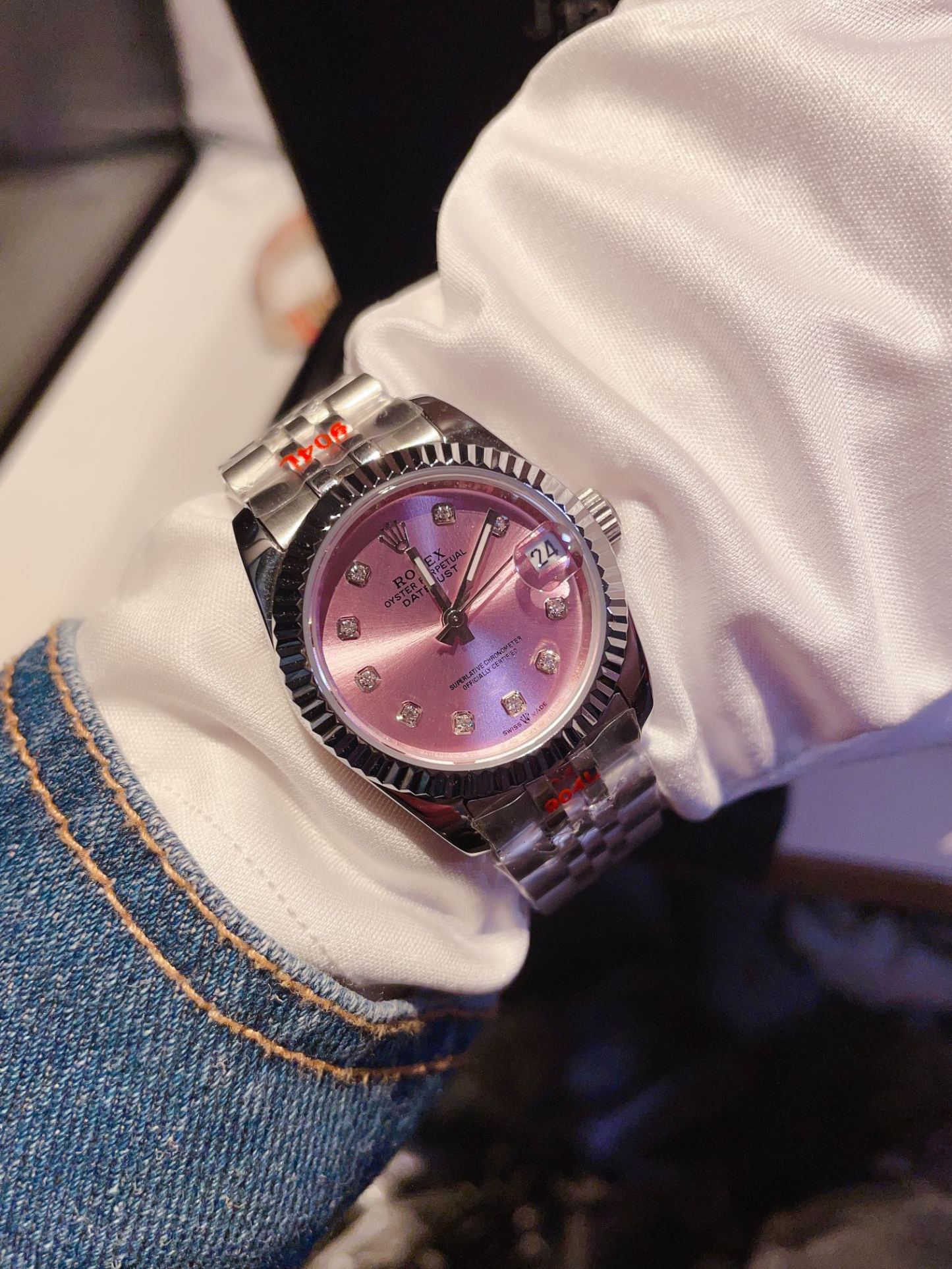 ROLEX DATEJUST PINK DAIL 31MM 278384RBR 0036