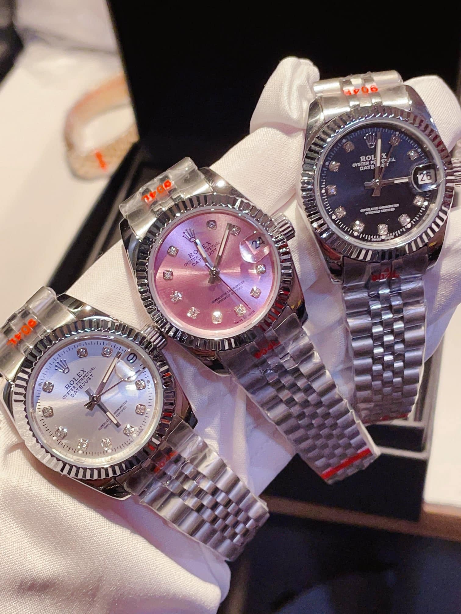 ROLEX DATEJUST 31 WHITE GOLD WITH BLACK 40MM