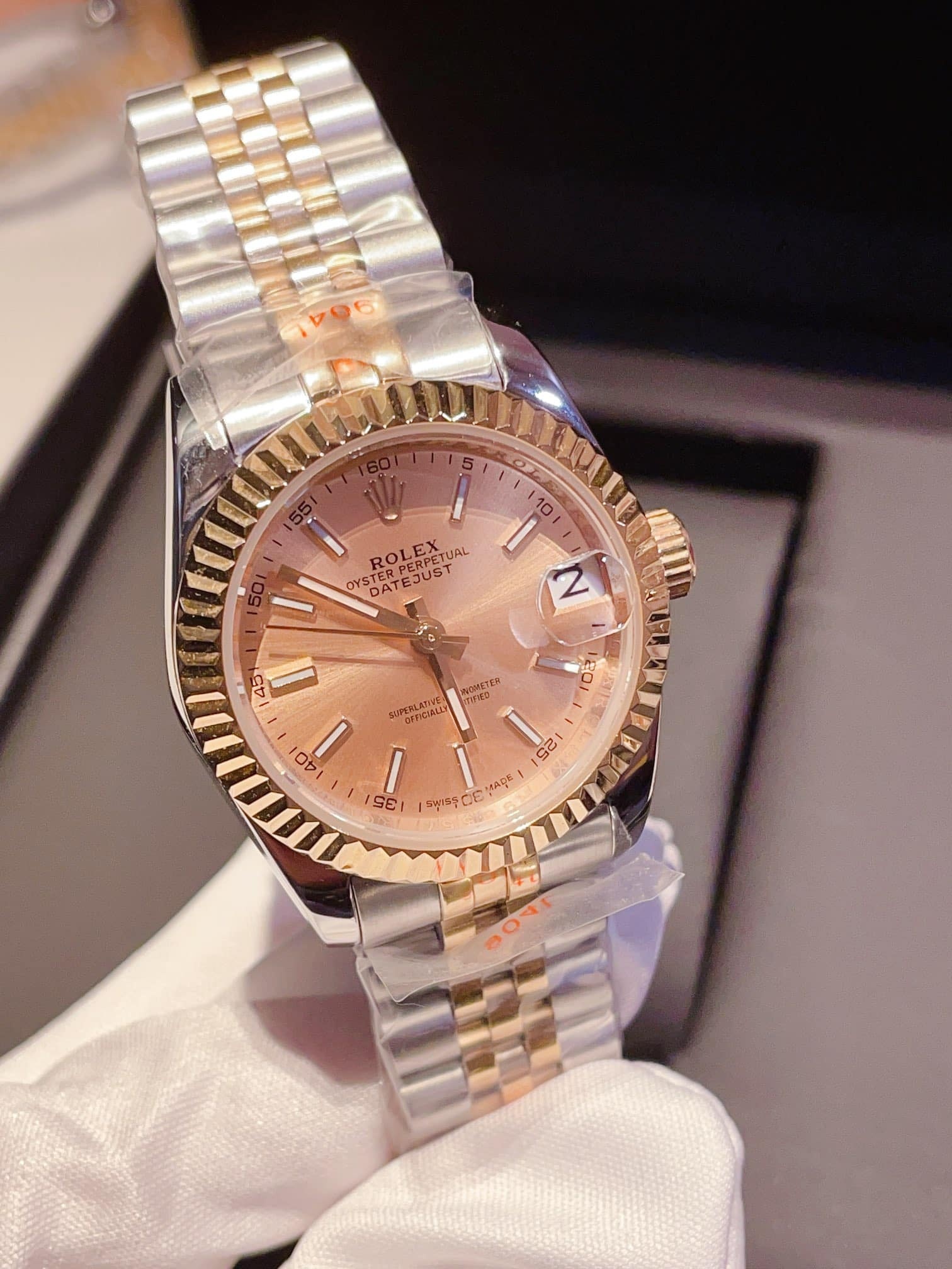 ROLEX DATEJUST 31 GOLD IN PINK 40MM