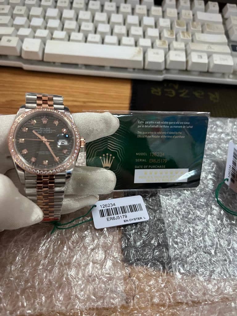 ROLEX DATEJUST DIAMOND DIAL 36MM 126281RBR SLFLMDJ