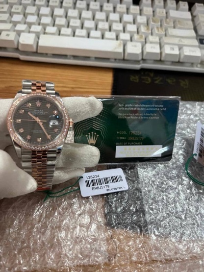 ROLEX DATEJUST DIAMOND DIAL 36MM 126281RBR SLFLMDJ