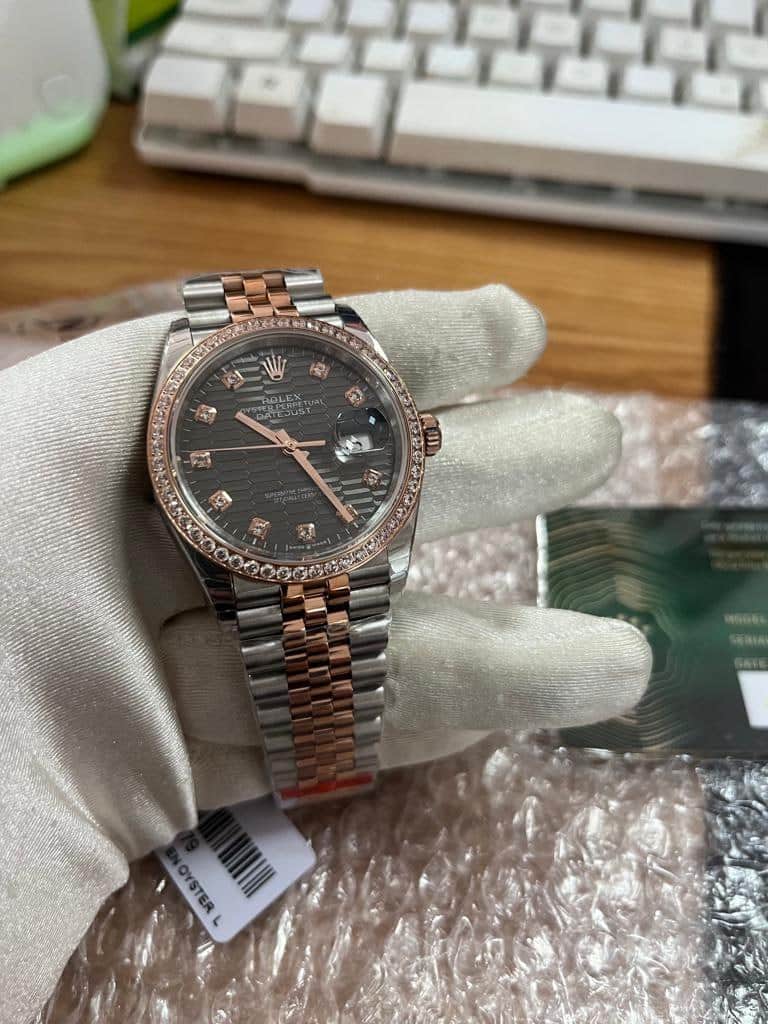 ROLEX DATEJUST DIAMOND DIAL 36MM 126281RBR SLFLMDJ