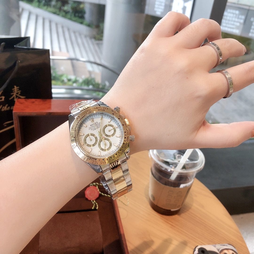 ROLEX COSMOGRAPH DAYTONA STAINLESS STEEL GOLD WHITE 40MM M126503 0001