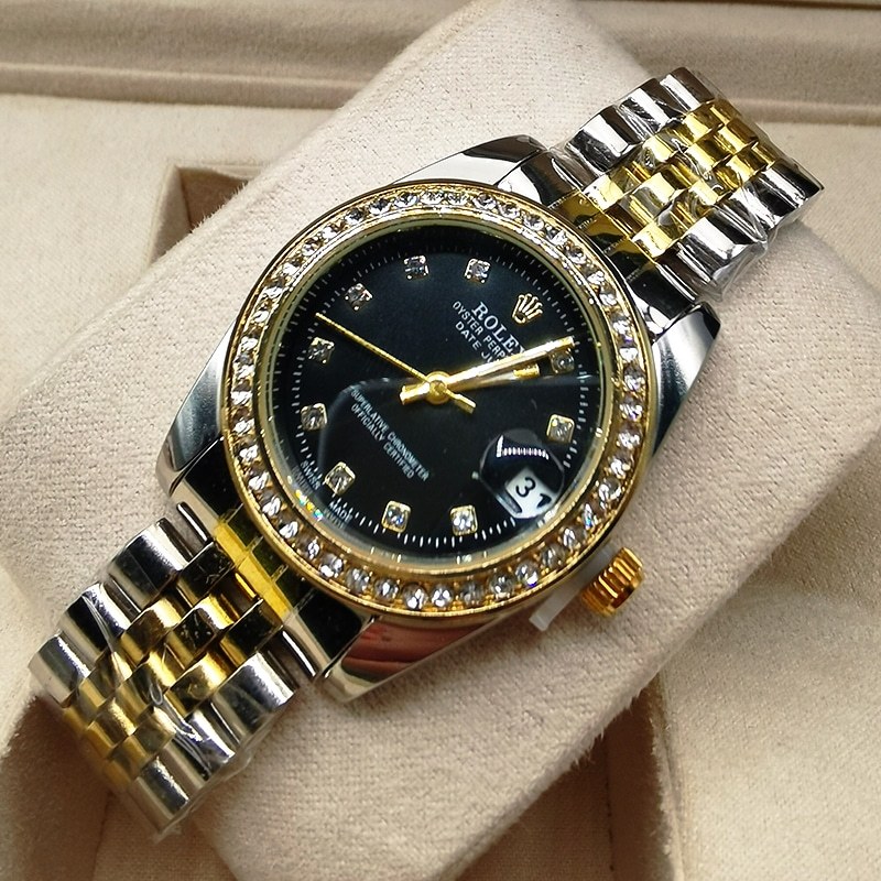 ROLEX LADY DATEJUST DEMI BLACK 31MM 278383RBR 0020
