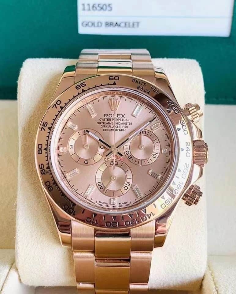 ROLEX COSMOGRAPH DAYTONA EVEROSE GOLD DAIL 40MM 116505 0012