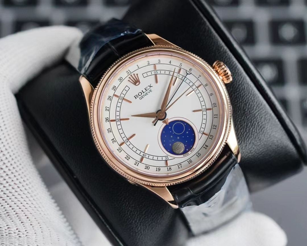 ROLEX CELLINI MOONPHASE WHITE 39MM 50535