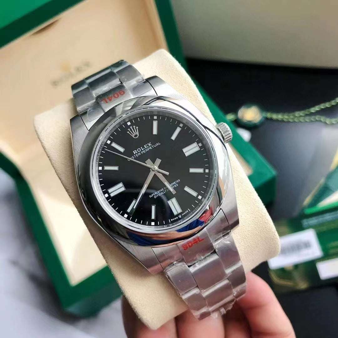 ROLEX OYSTER PERPETUAL BLACK 36MM 124300 0003