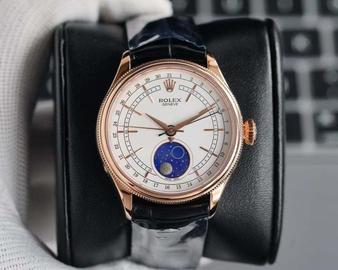 ROLEX CELLINI MOONPHASE WHITE 39MM 50535