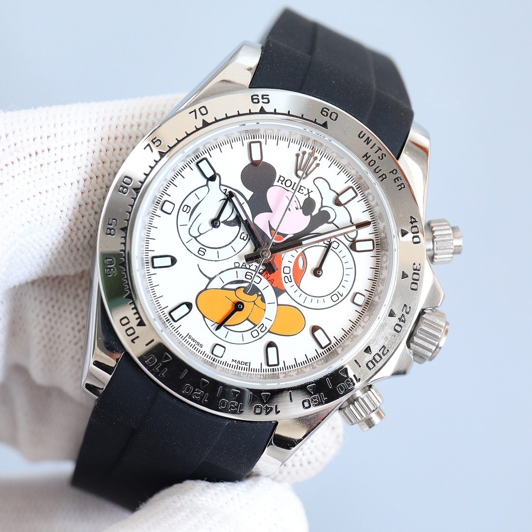 ROLEX COSMOGRAPH DAYTONA MICKEY MOUSE WHITE DIAL 40MM 116519LN 0027