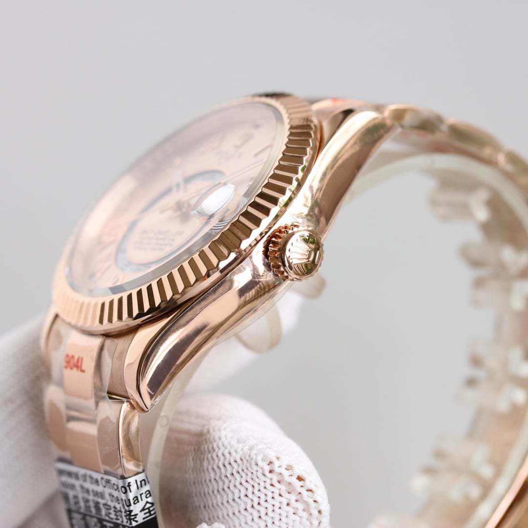 ROLEX OYSTER PERPETUAL WATCH 42MM EVEROSE GOLD 326935