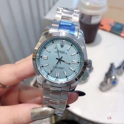 ROLEX OYSTER PERPETUAL WATCH 41MM TURQUOISE DIAL 124300 0006