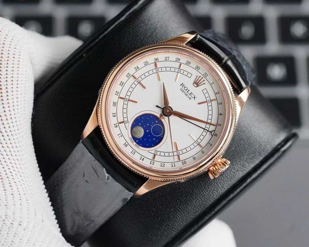 ROLEX CELLINI MOONPHASE WHITE 39MM 50535