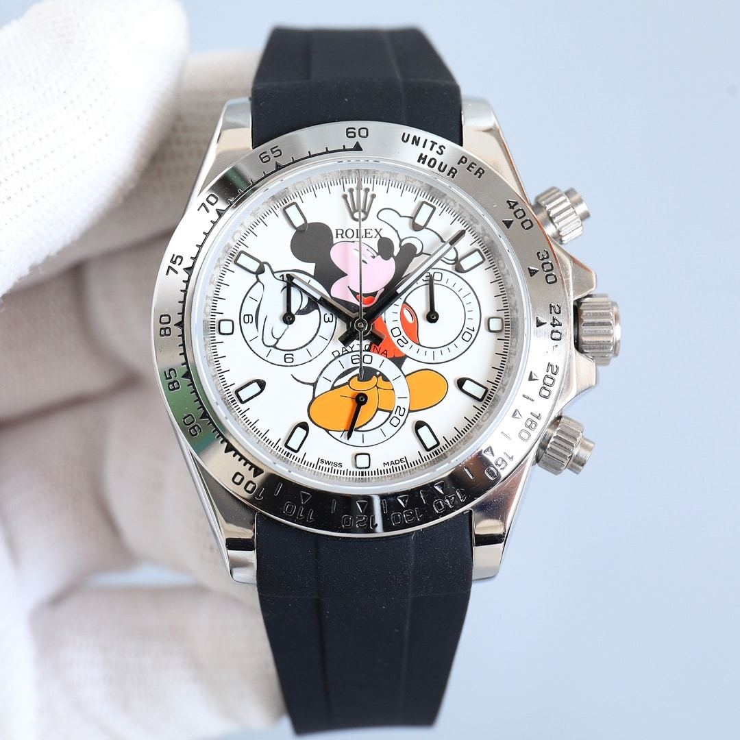 ROLEX COSMOGRAPH DAYTONA MICKEY MOUSE WHITE DIAL 40MM 116519LN 0027