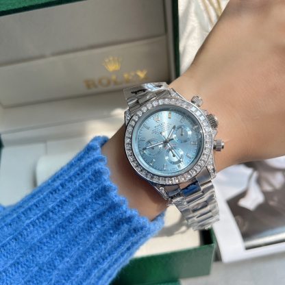 ROLEX COSMOGRAPH DAYTONA ICE BLUE BAGUETTE PLATINUM 40MM 116576TBR