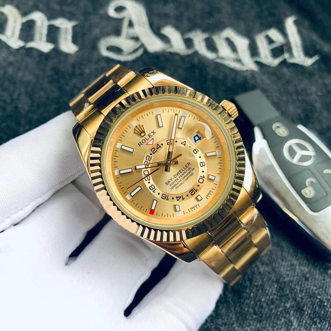 ROLEX SKY DWELLER YELLOW GOLD 42MM 326938