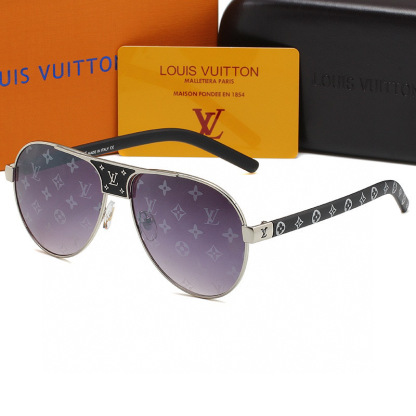 LV LOGO EMBROIDERED PURPLE MONOGRAM SUNGLASSES