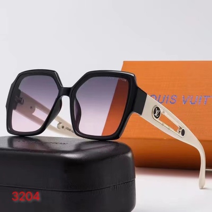 LV SQUARE BLACK AND WHITE SUNGLASSES