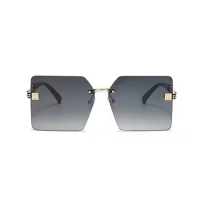 LV ONE SQUARE BLACK SUNGLASSES