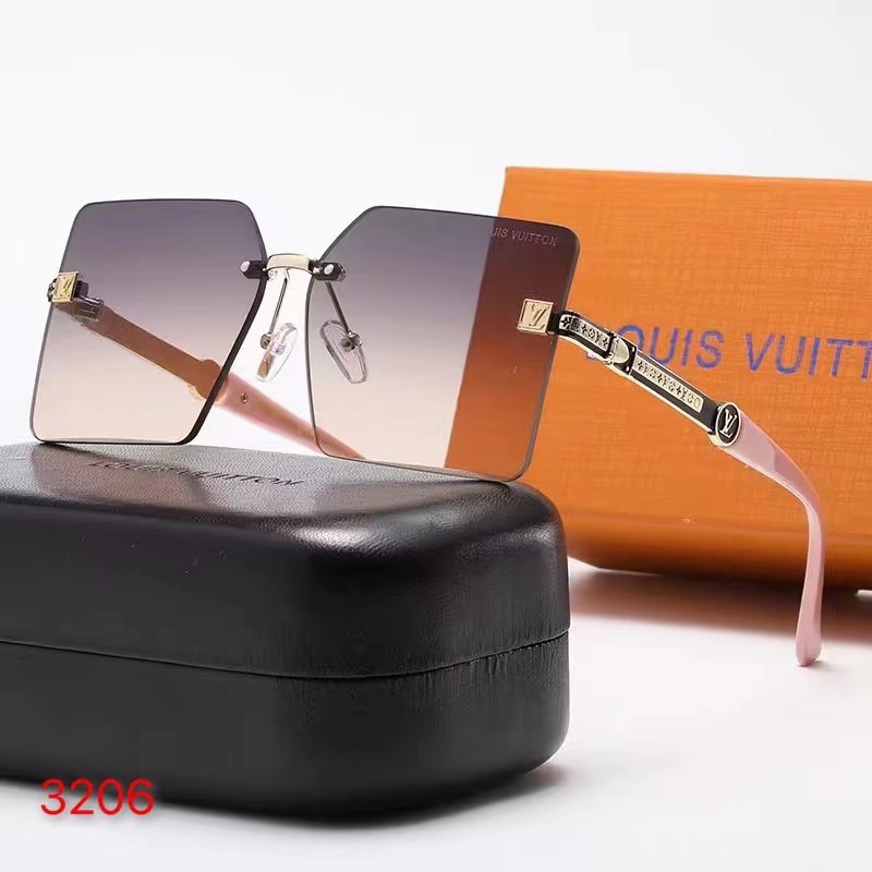 LV ONE SQUARE PURPLE AND PINK SUNGLASSES