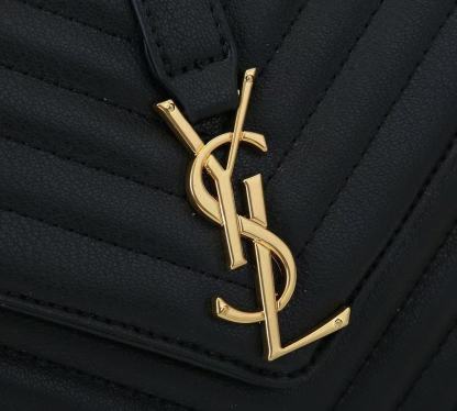 YSL COLLEGE LARGE CHAIN BAG BLACK 25CM 600278BRM071000