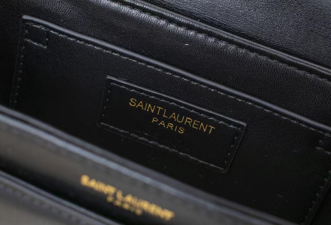 YSL SOLFERINO SMALL SATCHEL IN BOX YSL LEATHER BLACK NOIR 19CM 6343060SX0W1000