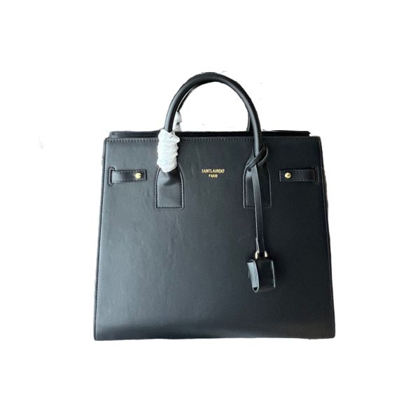 YSL SAC DE JOUR SUPPLE BABY IN GRAINED LEATHER 32CM BLACK 717448DTI0W1000
