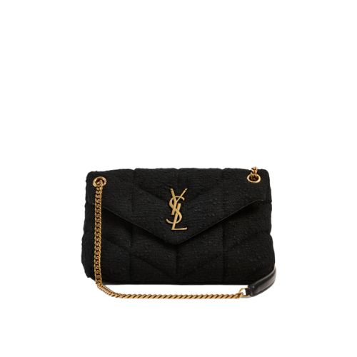 YSL SMALL LOULOU BOUCLE BAG BLACK 23CM