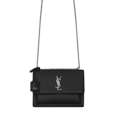 YSL SUNSET MEDIUM CHAIN BAG IN SMOOTH LEATHER 22CM 442906D420N1000