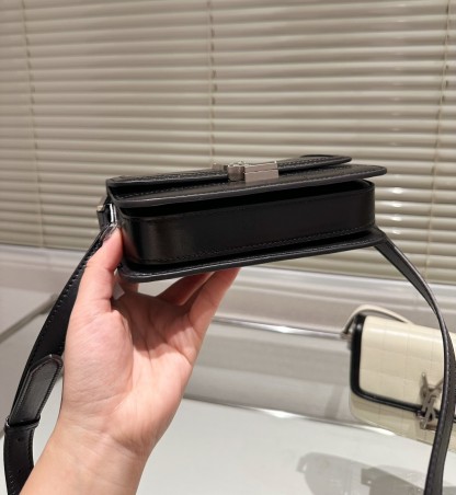 YSL SMALL SOLFERINO SATCHEL BLACK 18CM