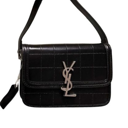 YSL SMALL SOLFERINO SATCHEL BLACK 18CM