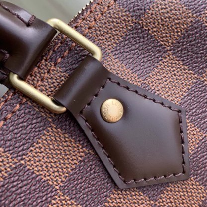 Speedy 30cm N41364 Damier Ebene canvas cross body bags shoulder bag Travel bag