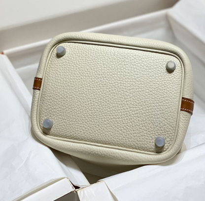 Hermes Picotin Lock 18 Beige mix Brown Togo Leather 255565