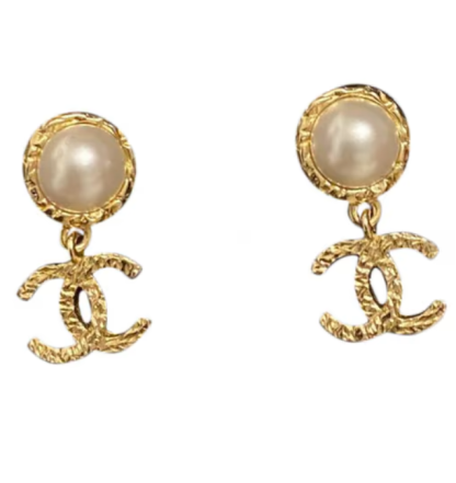CC CC PEARL EARRINGS