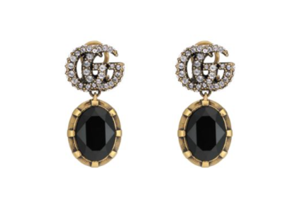 GG GG BLACK EARRINGS