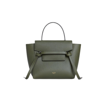 CE NANO BELT BAG IN GRAINED CALFSKIN KHAKI 20CM 189003ZVA 15KH