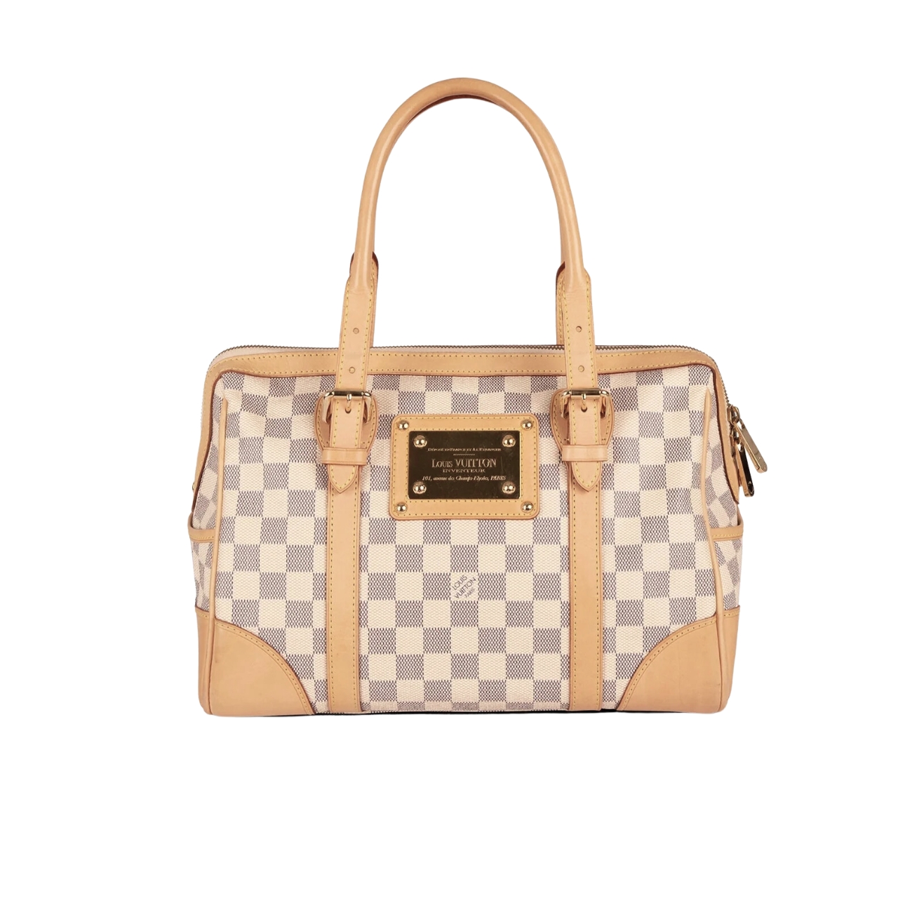 LV BERKELEY DAMIER AZUR CANVAS BEIGE 32CM