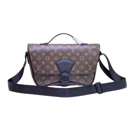 LV MONTSOURIS MONOGRAM MESSANGER BAG BROWN 34CM