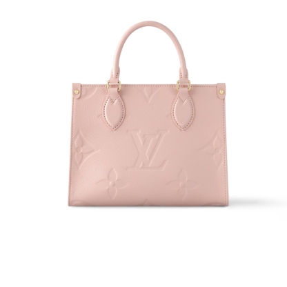 LV ONTHEGO PM MONOGRAM EMPREINTE PINK OPALE 25CM M47135