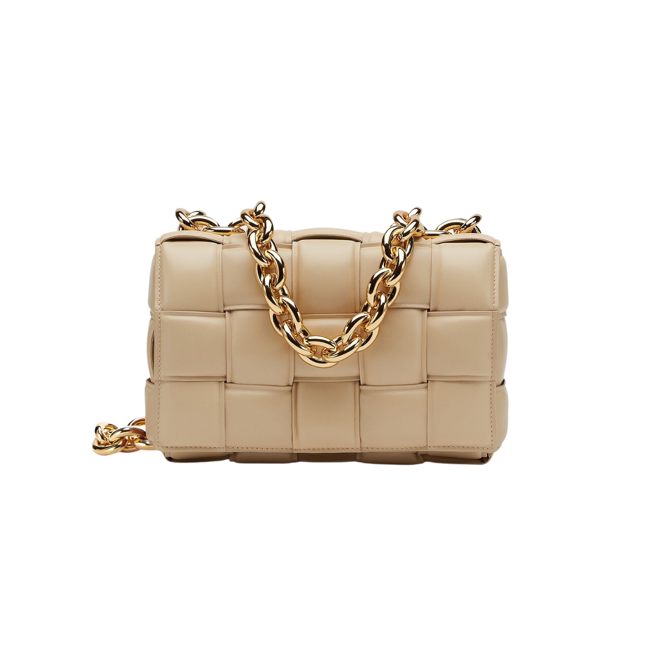 BOTTEGA VENETA CHAIN CASSETTE CROSSBODY BAG IN PORRIDGE 26CM 631421VBWZ09782