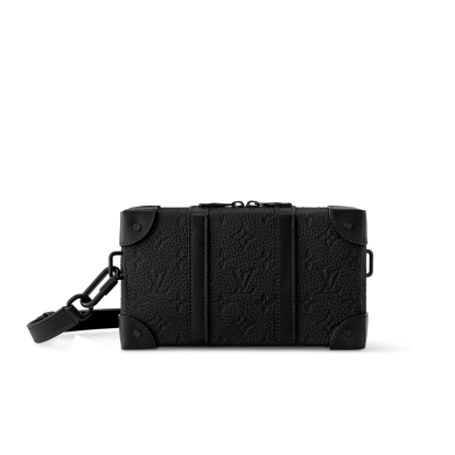 LV SOFT TRUNK WALLET MONOGRAM TAURILLON LEATHER BLACK 23CM M80224