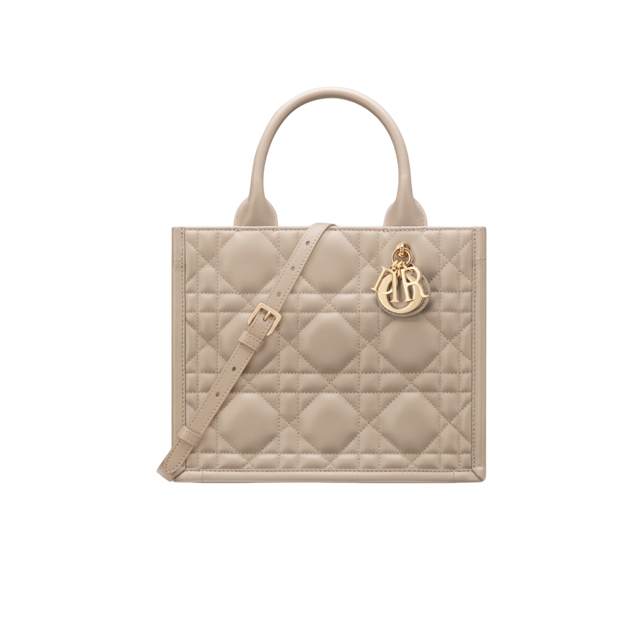 DOR SMALL BOOK TOTE MACROCANNAGE CALFSKIN POWDER BEIGE 26CM M1325OWHP M51U