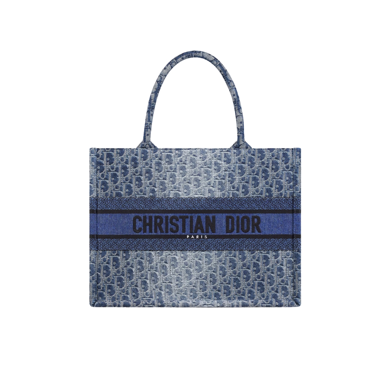 DOR MEDIUM BOOK TOTE DENIM OBLIQUE JACQUARD BLUE 35CM M1296ZEGC M49E