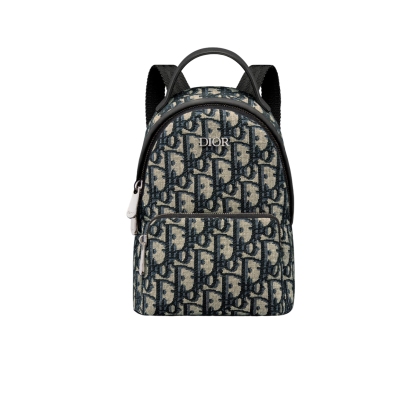 DOR KID'S MINI RIDER BACKPACK OBLIQUE JACQUARD BEIGE AND BLUE 15CM M1524PTZL M928