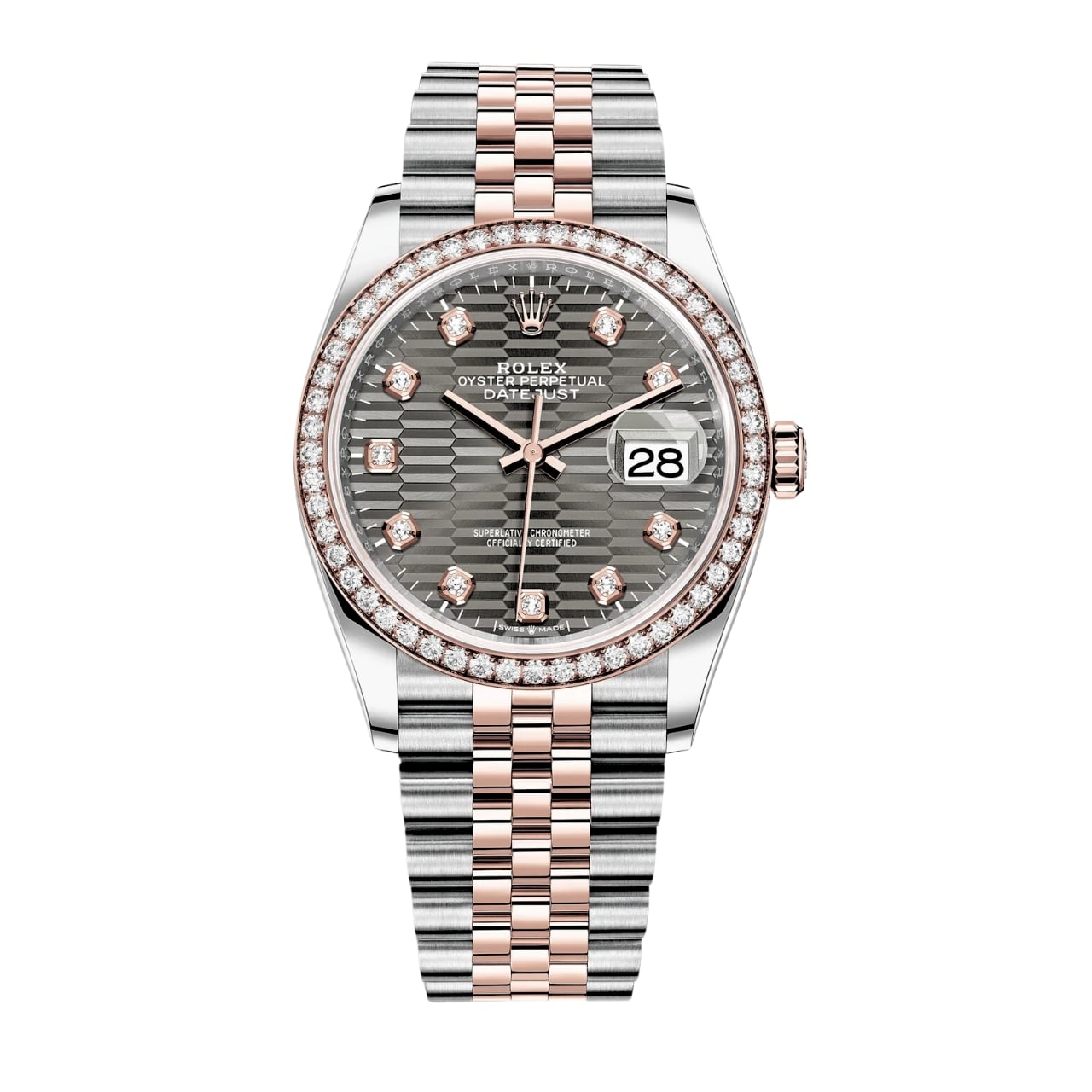 ROLEX DATEJUST DIAMOND DIAL 36MM 126281RBR SLFLMDJ
