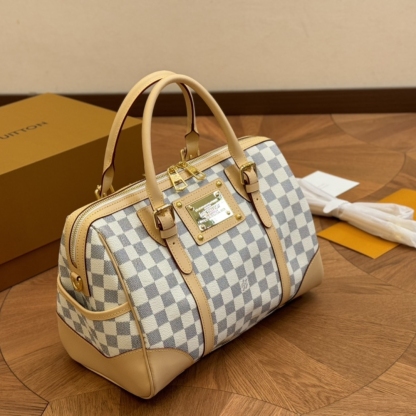 LV BERKELEY DAMIER AZUR CANVAS BEIGE 32CM