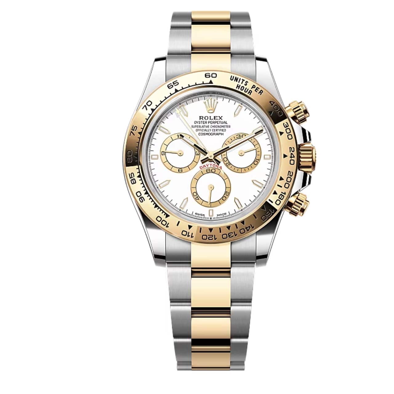 ROLEX COSMOGRAPH DAYTONA STAINLESS STEEL GOLD WHITE 40MM M126503 0001