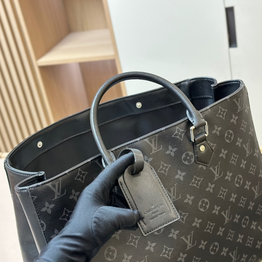 LV MONOGRAM ECLIPSE GRAND SAC TOTE BLACK 33CM